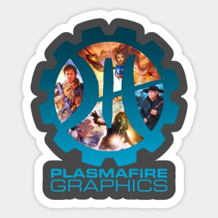 Plasmafire Graphics Logo Frame Tee #1 Sticker